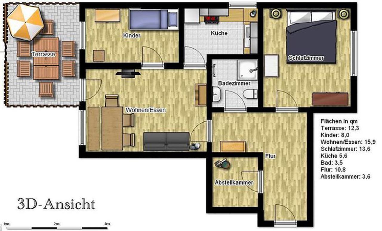 Ferienwohnung Bunte Kuh Wangerooge Eksteriør bilde